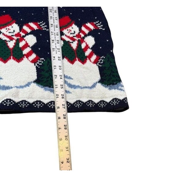 VTG Nutcracker Christmas Sweater Womens Size Small Ugly Snowmen Party Holiday - Picture 7 of 7